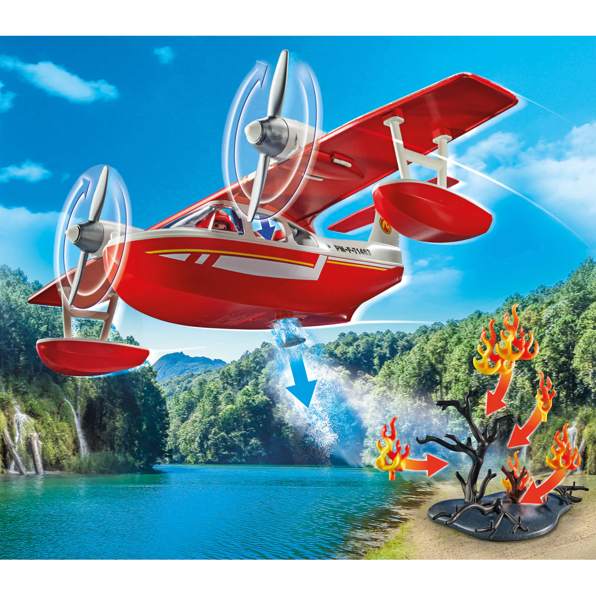Firefighting Seaplane Playset - Image 2