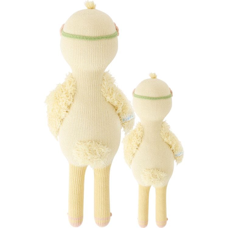 Little 13" Flora the Duckling (With Flower Crown) Hand-Knit Doll - Image 6