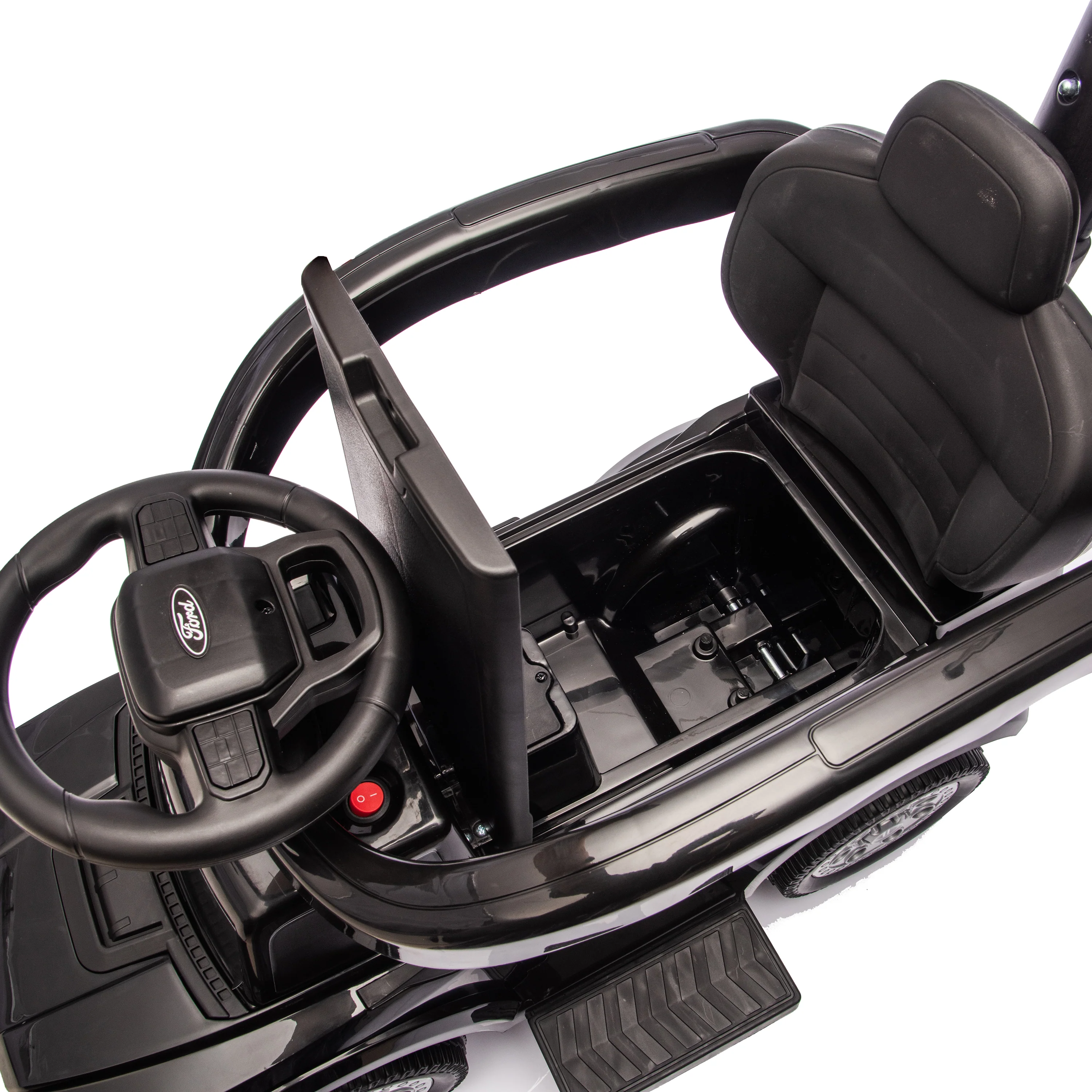 Ford Raptor 3-in-1 Push Ride On Toy Car - Black - Image 3