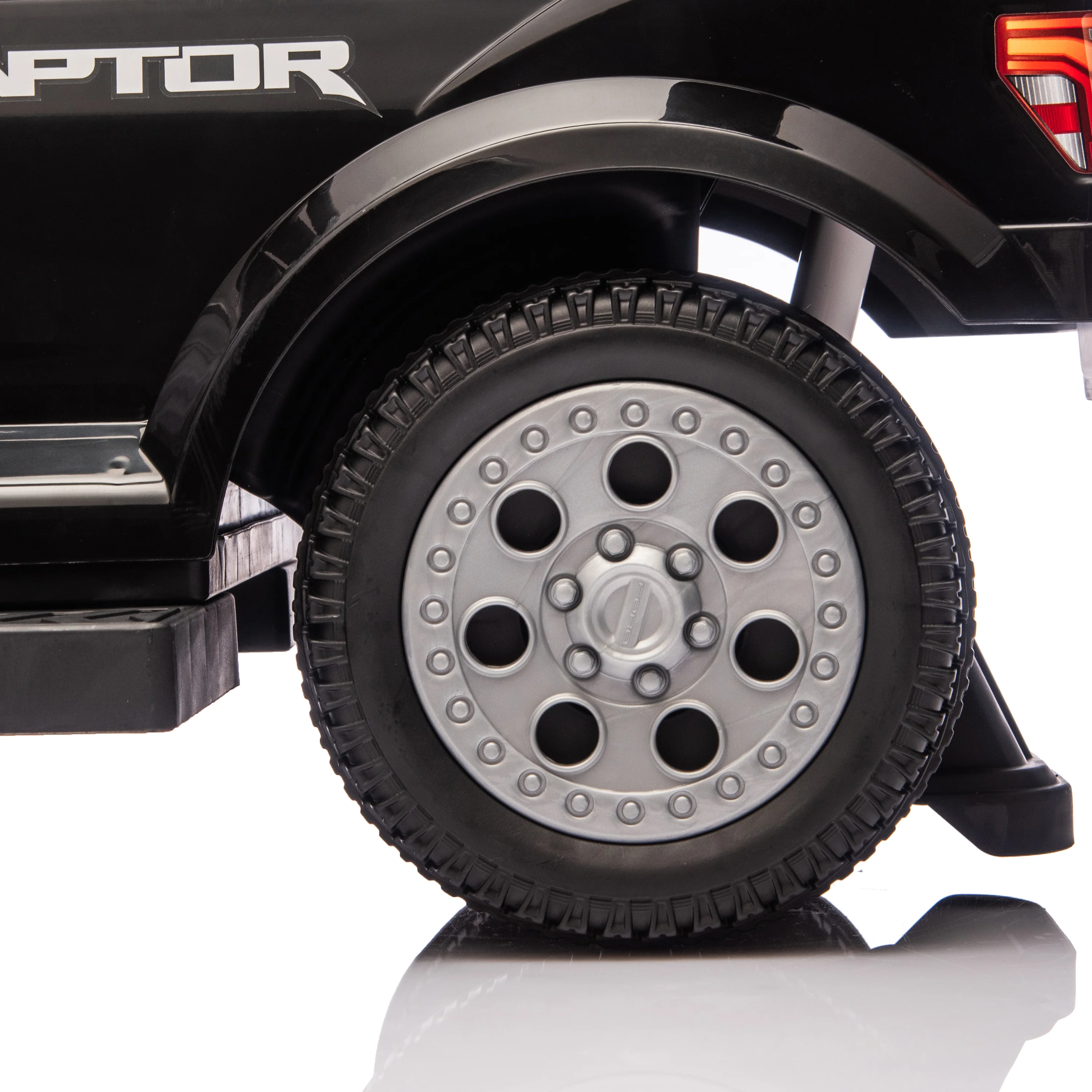 Ford Raptor 3-in-1 Push Ride On Toy Car - Black - Image 5