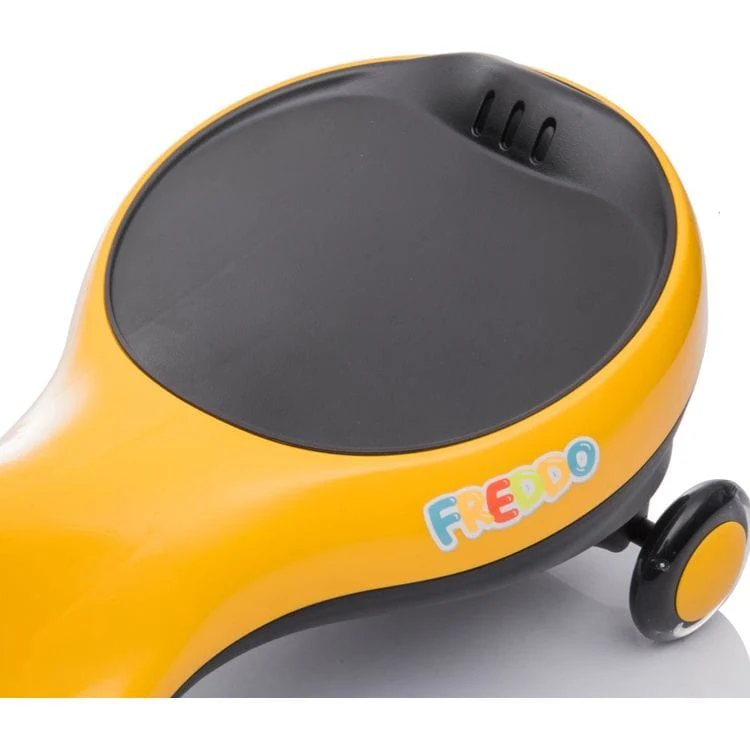 Freddo Toys Swing Car with Flashing Wheels - Yellow - Image 9