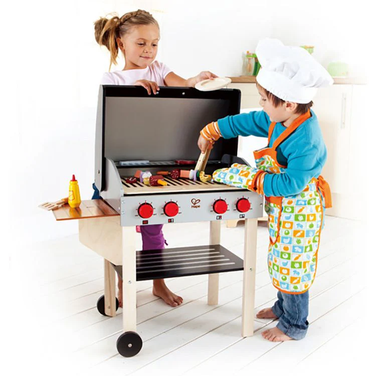 Gourmet Pretend Play Grill with Food Accessories - Image 2