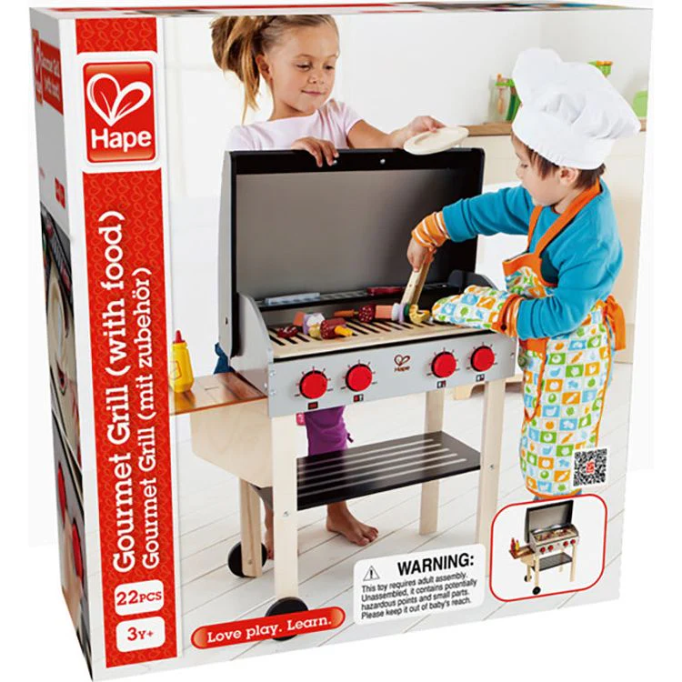 Gourmet Pretend Play Grill with Food Accessories - Image 5