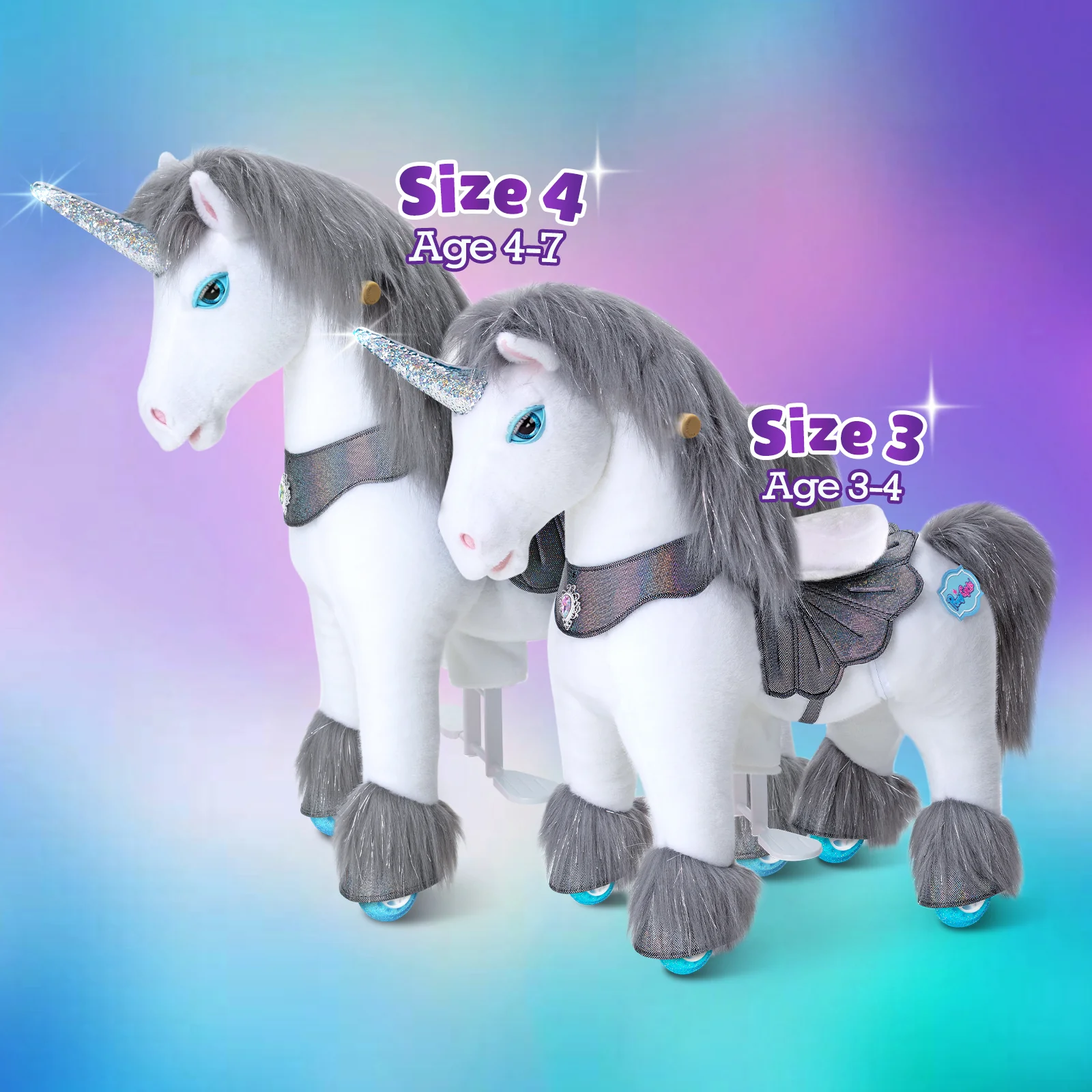 Grey Unicorn Model Y Ride on Toy - 4-7 Years - Image 6