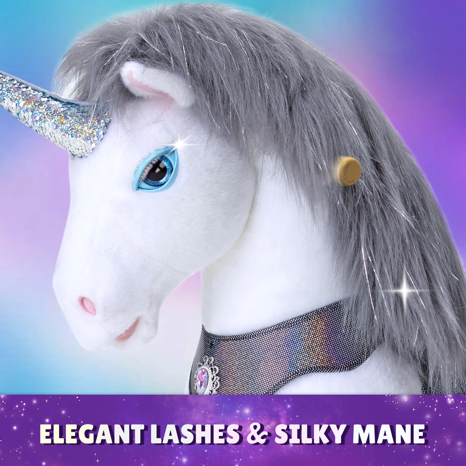Grey Unicorn Model Y Ride on Toy - 3-4 Years - Image 3