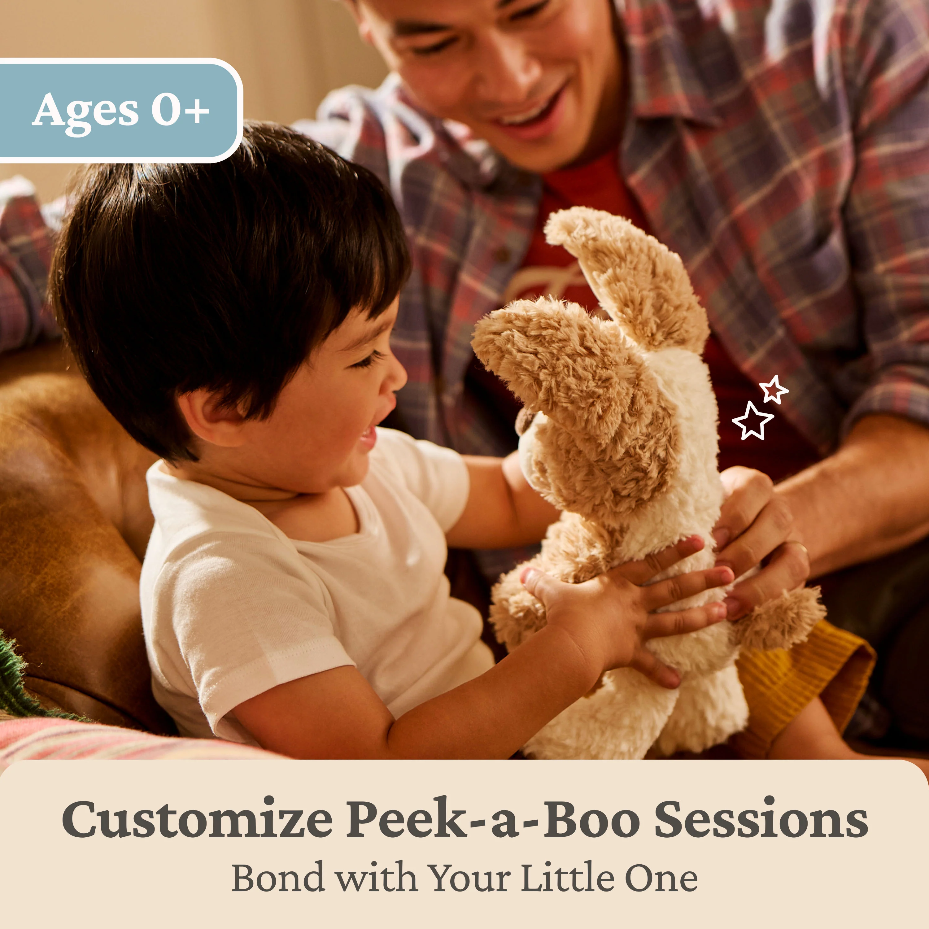 GUND Baby Peek-a-Boo Peeki Puppy Plush - Image 2