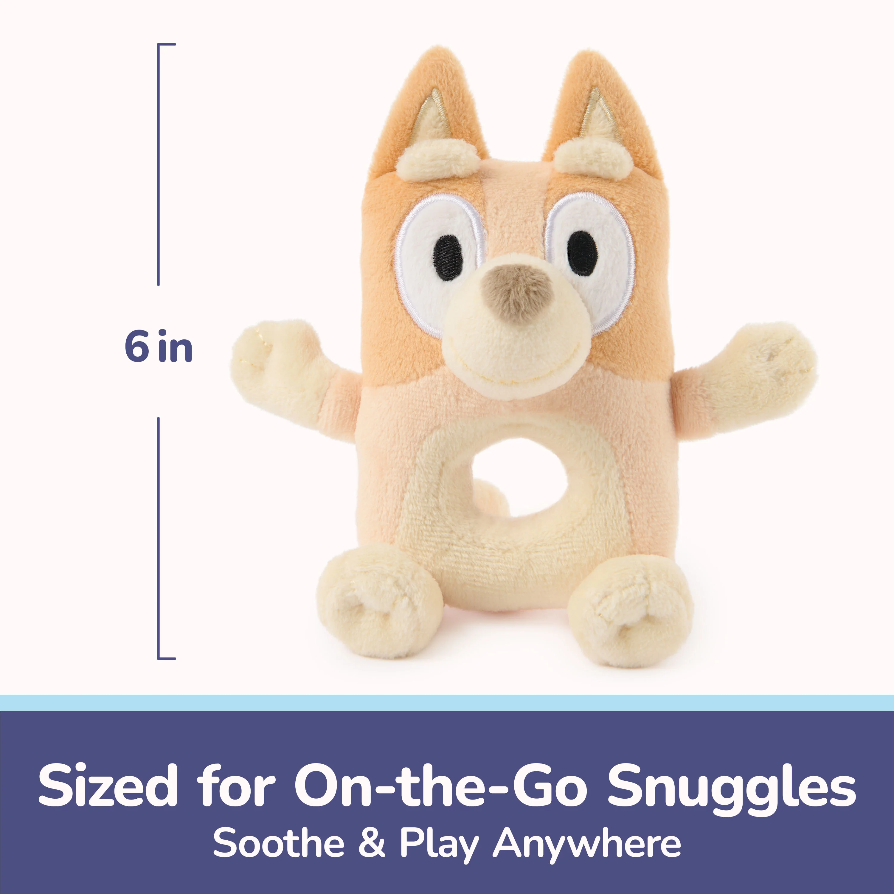 GUND Bingo Plush Ring Rattle - 6” - Image 8