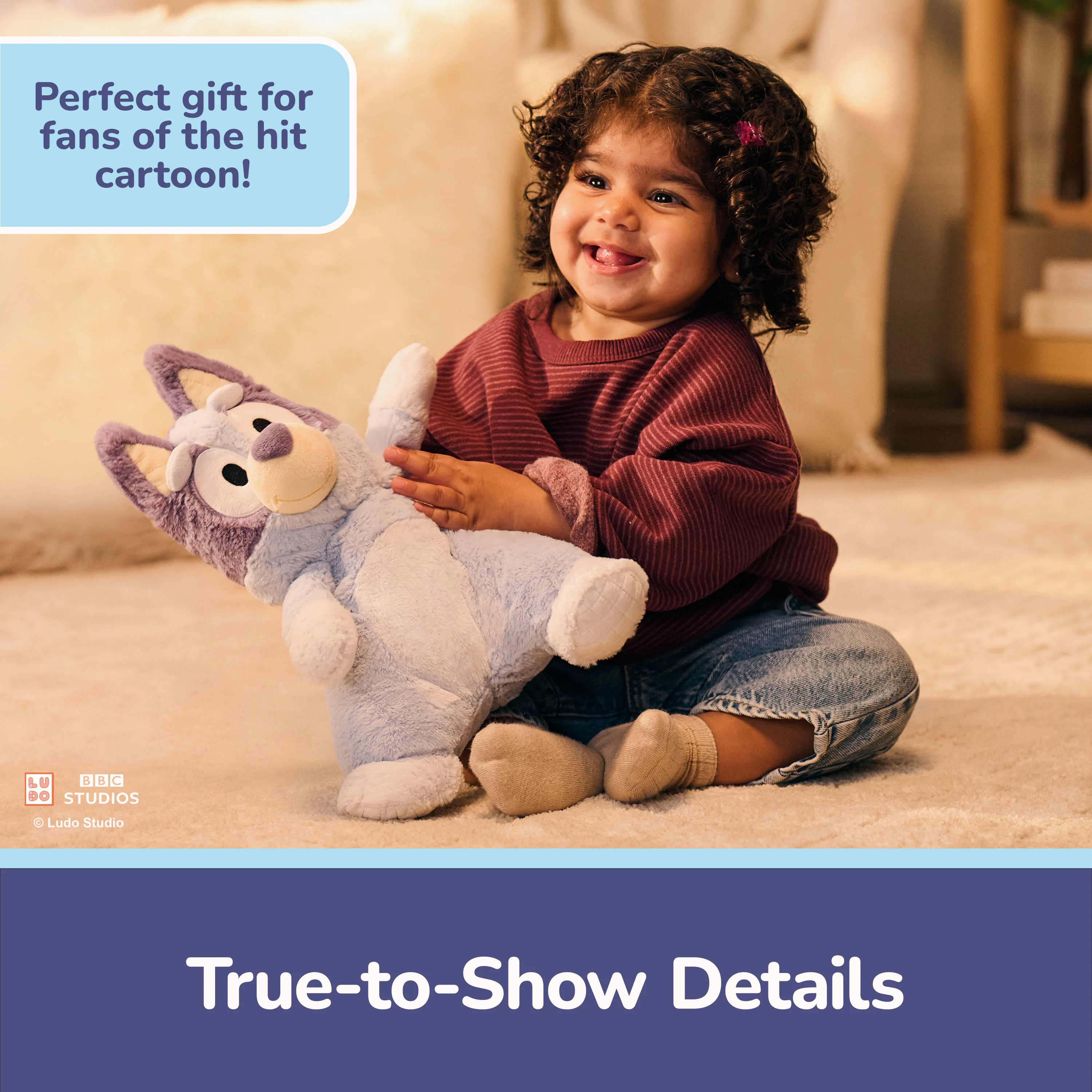GUND Bluey Oh So Snuggly Plush - 12.5” - Image 4