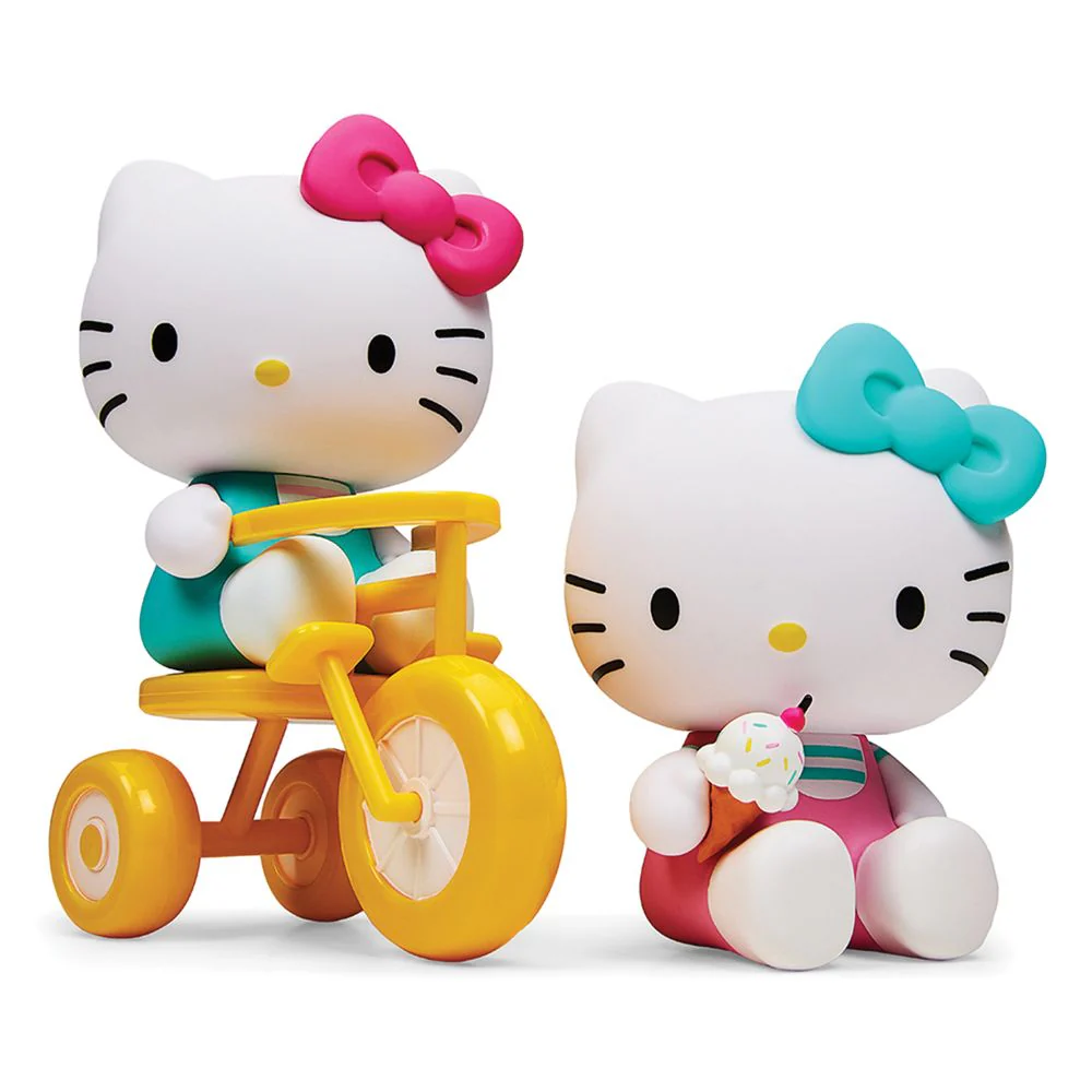 Hello Kitty Tricycle And Ice Cream Theme Vinyl Figures