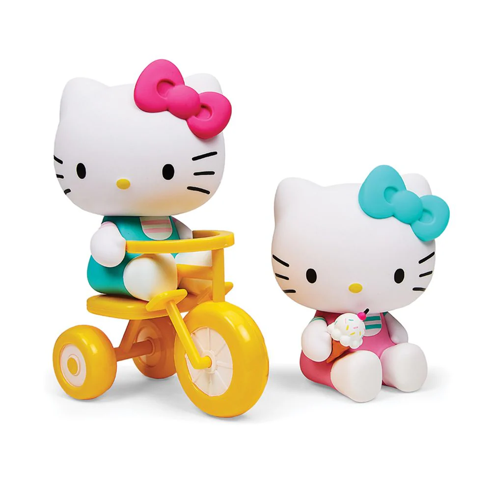 Hello Kitty Tricycle And Ice Cream Theme Vinyl Figures - Image 2