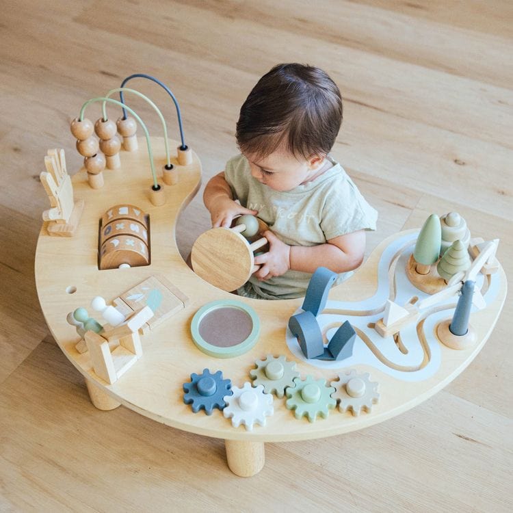 Hi-Lo Wood Activity Table - Image 2