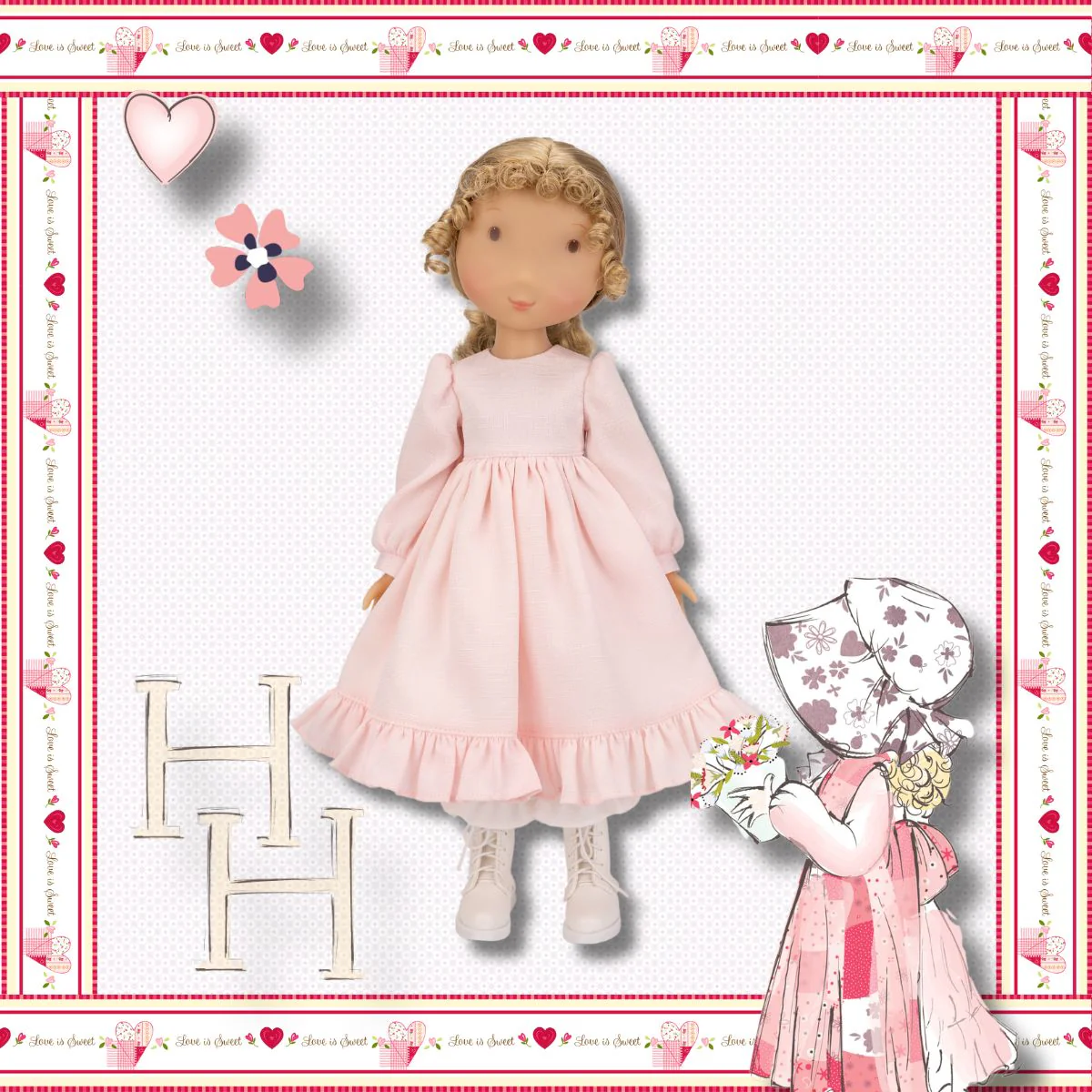 Holly Hobbie - Pink Girl Dollset - Image 4