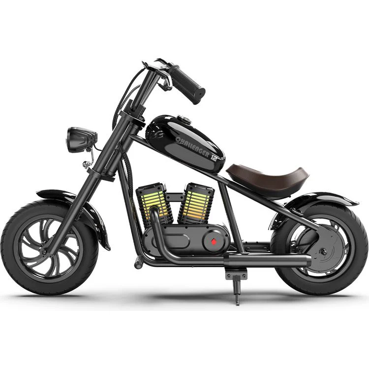 Hyper Gogo Challenger 12 Plus Kids Motorcycle - Black - Image 2
