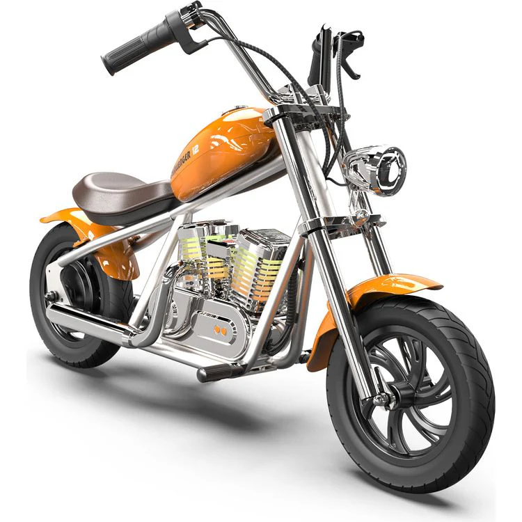 Hyper Gogo Challenger 12 Plus Kids Motorcycle with App - Orange - Image 5