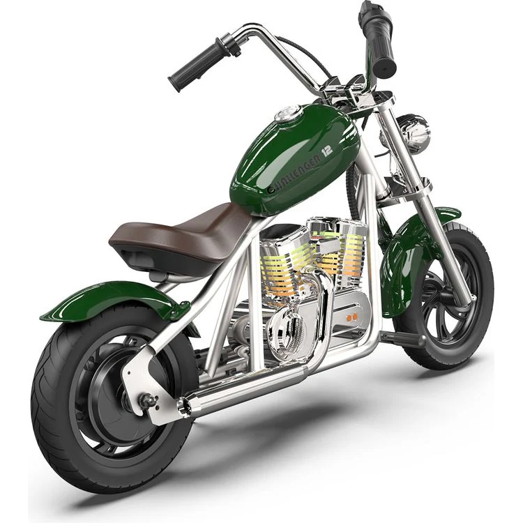 Hyper Gogo Challenger 12 Plus Kids Motorcycle with App - Green - Image 3