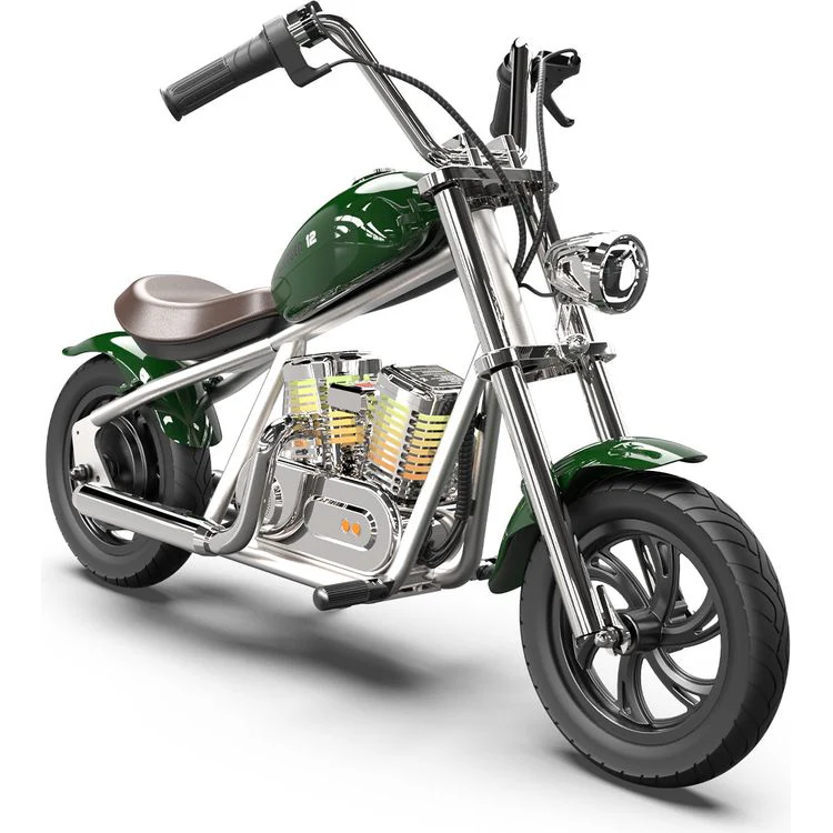 Hyper Gogo Challenger 12 Plus Kids Motorcycle with App - Green - Image 4