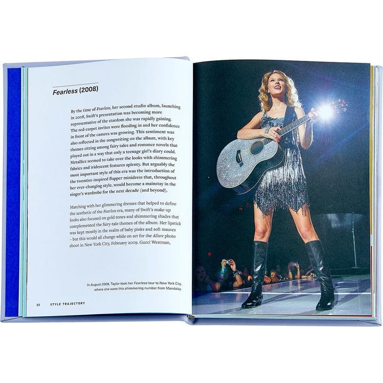 "Icons of Style: Taylor Swift" Book in Lilac Bonded Leather - Image 4