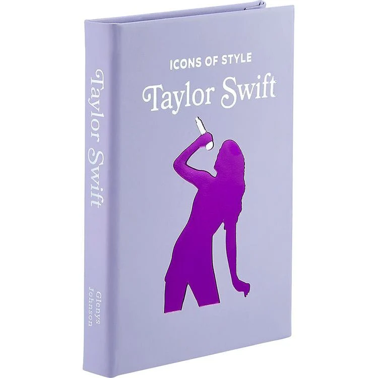 "Icons of Style: Taylor Swift" Book in Lilac Bonded Leather - Image 6