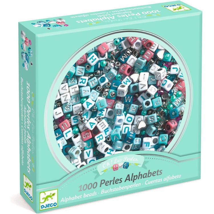 Jewelry Making Alphabet Beads - Silver