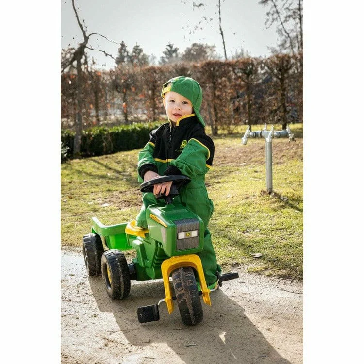 John Deere 3-Wheel Pedal Tractor with Trailer - Image 4