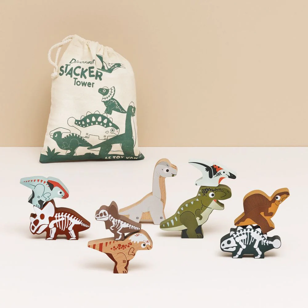 Jurassic Stacking Dinosaurs & Bag - Image 2