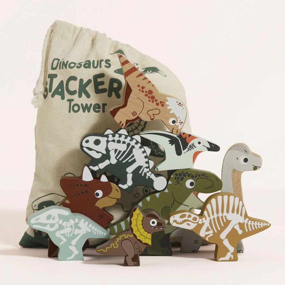 Jurassic Stacking Dinosaurs & Bag - Image 3