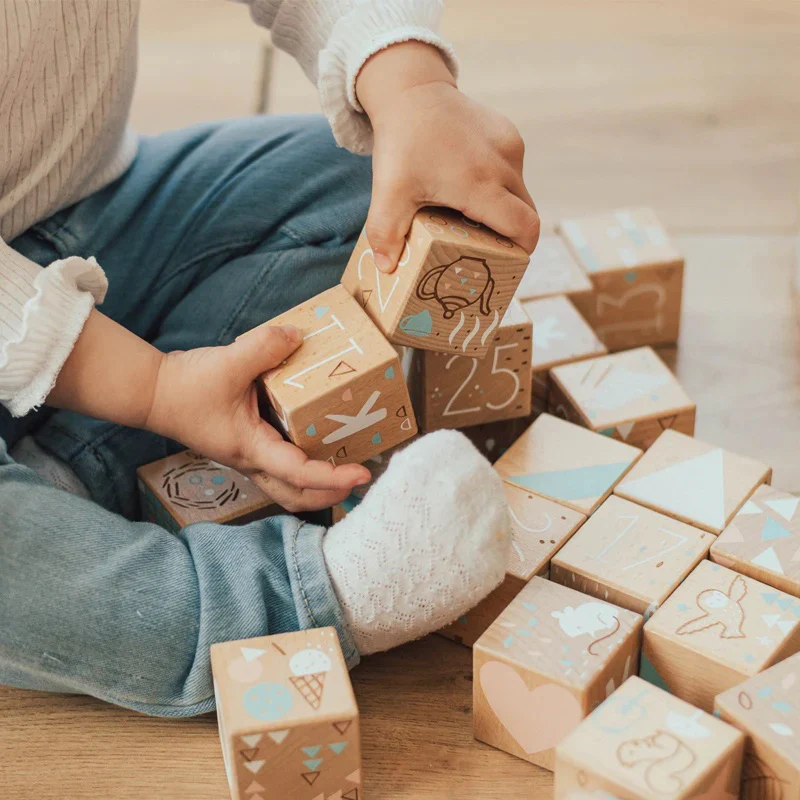 Keepsake Etched Baby Blocks - Image 2