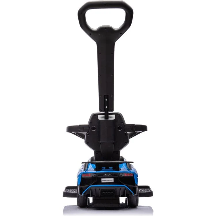 Lamborghini 3-in-1 Push Ride On Toy Car - Blue - Image 5