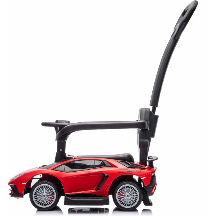 Lamborghini 3-in-1 Push Ride On Toy Car - Red - Image 2