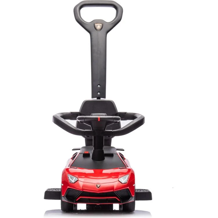 Lamborghini 3-in-1 Push Ride On Toy Car - Red - Image 4
