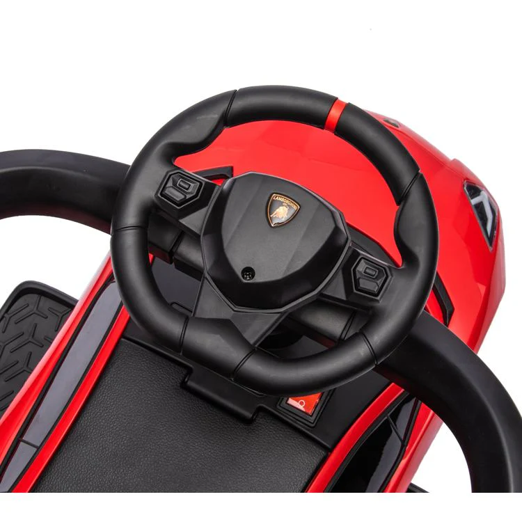 Lamborghini 3-in-1 Push Ride On Toy Car - Red - Image 7