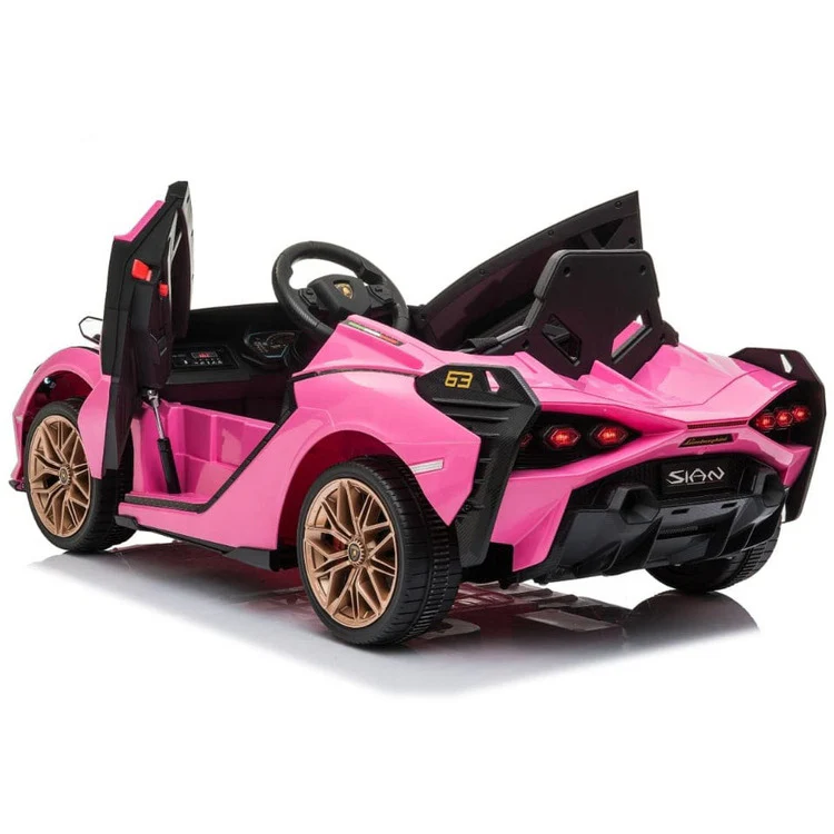 Lamborghini Sian 12V Ride On Car - Pink - Image 3