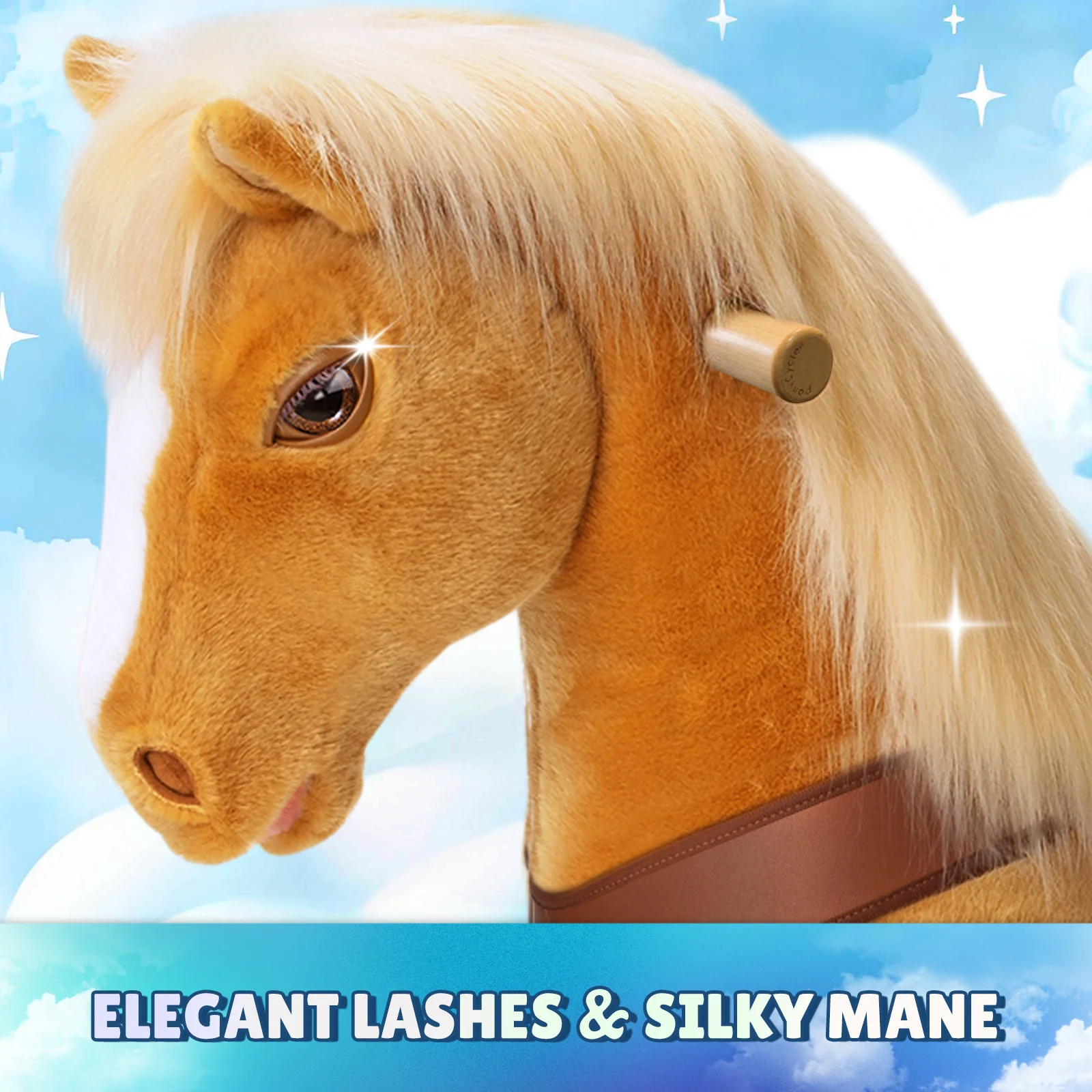 Light Brown Horse Model Y Ride on Toy - Age 3-4 Years - Image 3