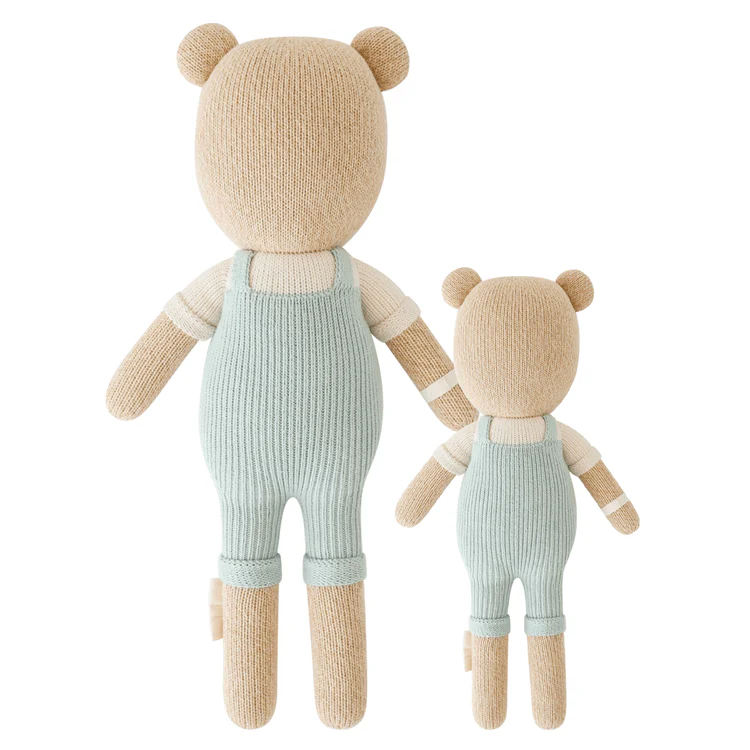 Little 13" Charlie the Honey Bear Hand-Knit Doll - Image 6