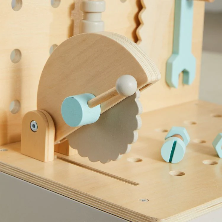 Little Builder Wooden Construction Workbench - Image 6