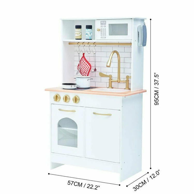 Little Chef Boston Classic Play Kitchen & Cookware - White - Image 7