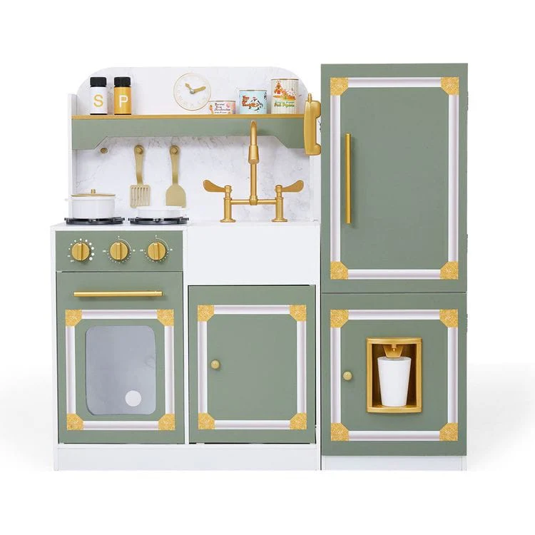 Little Chef Versailles Deluxe Play Kitchen - Olive Green
