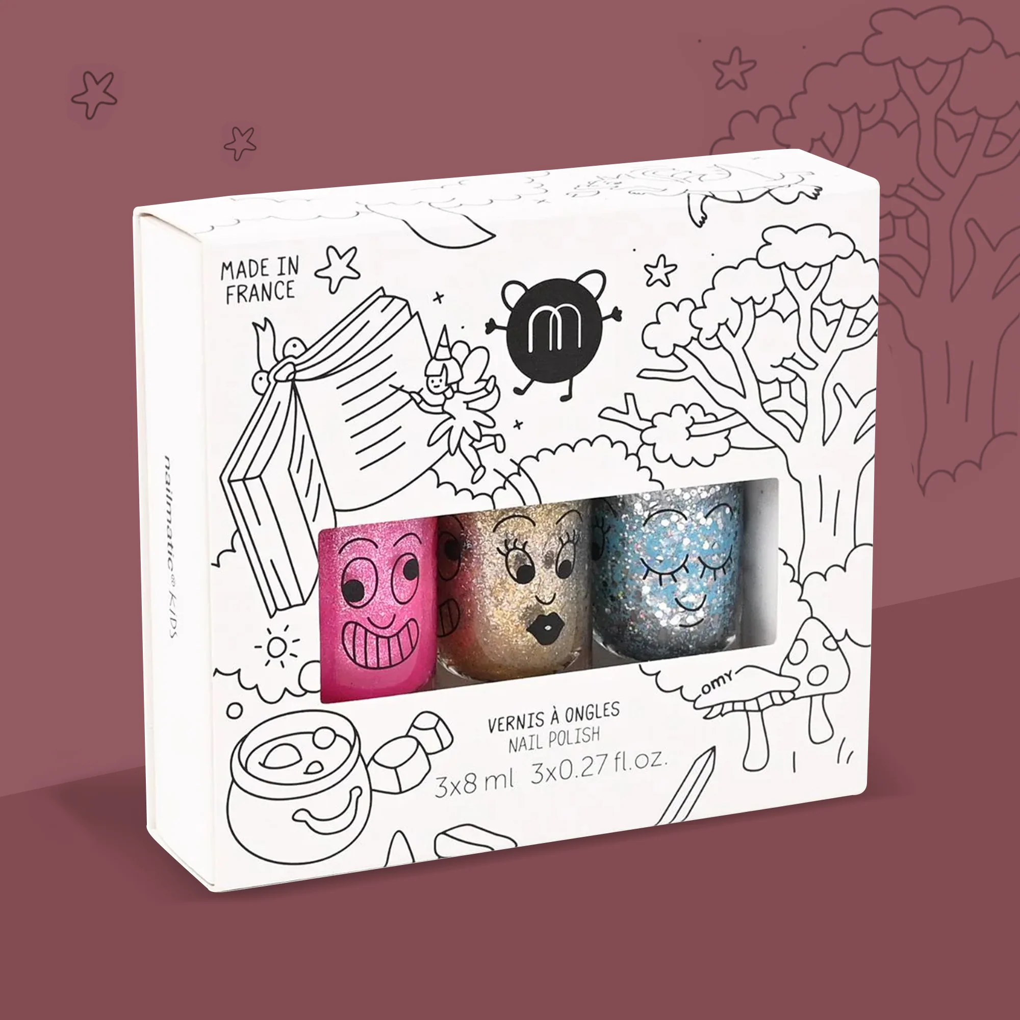 Magical Nail Polish 3 Pack for Kids - Image 2