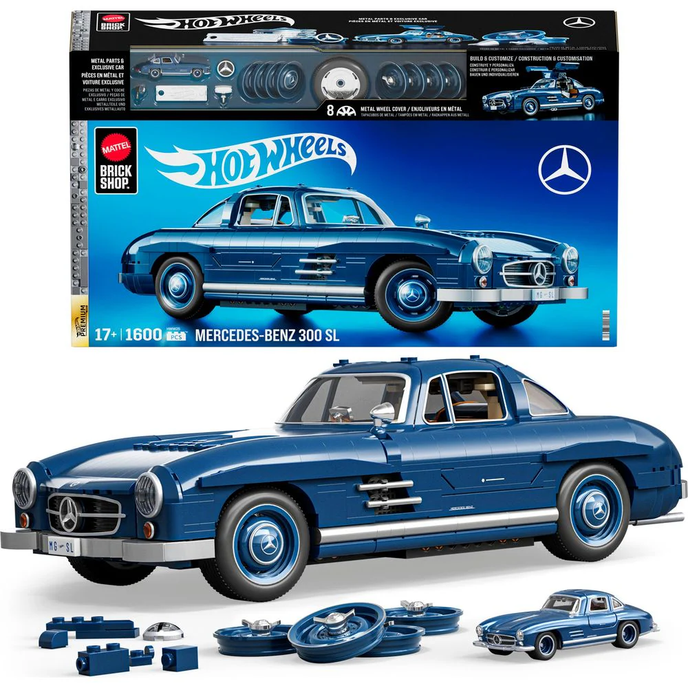 Mattel Brick Shop Hot Wheels Mercedes-Benz 300 SL - Image 4
