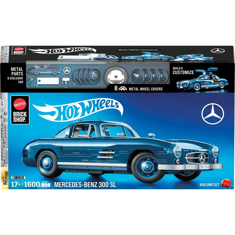 Mattel Brick Shop Hot Wheels Mercedes-Benz 300 SL - Image 5