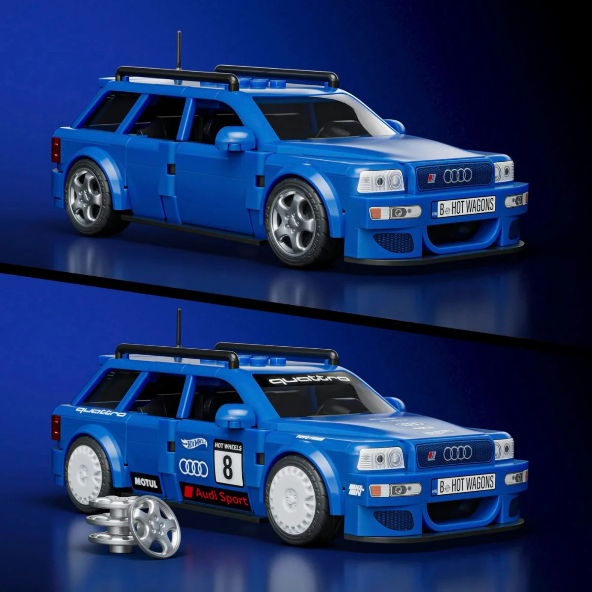 Mattel Brick Shop Hot Wheels ’94 Audi Avant RS2 - Image 2