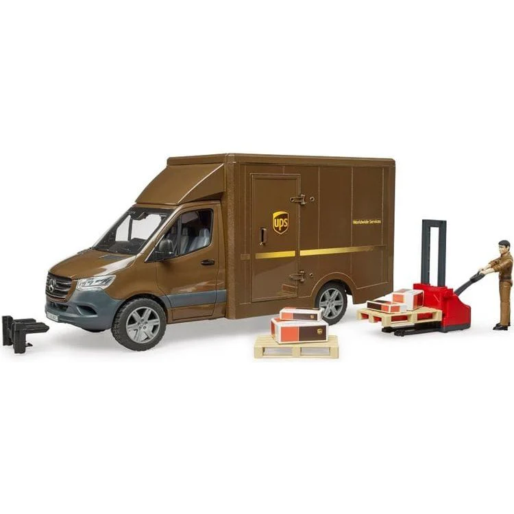 MB Sprinter UPS Truck with Driver Figure and Accessories - Image 3