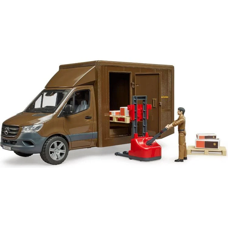 MB Sprinter UPS Truck with Driver Figure and Accessories - Image 4
