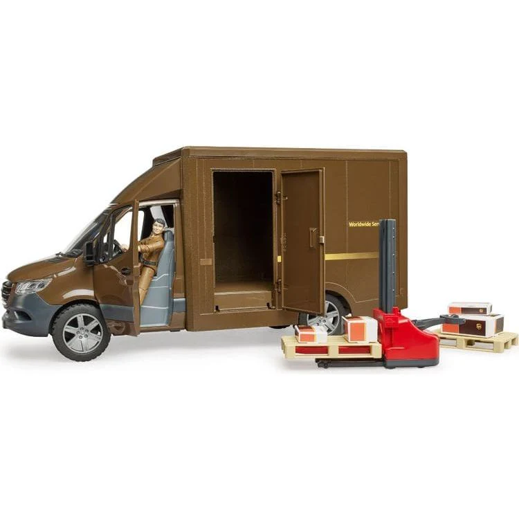 MB Sprinter UPS Truck with Driver Figure and Accessories - Image 5