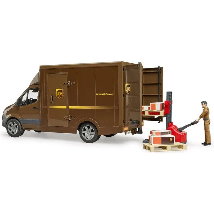 MB Sprinter UPS Truck with Driver Figure and Accessories - Image 6