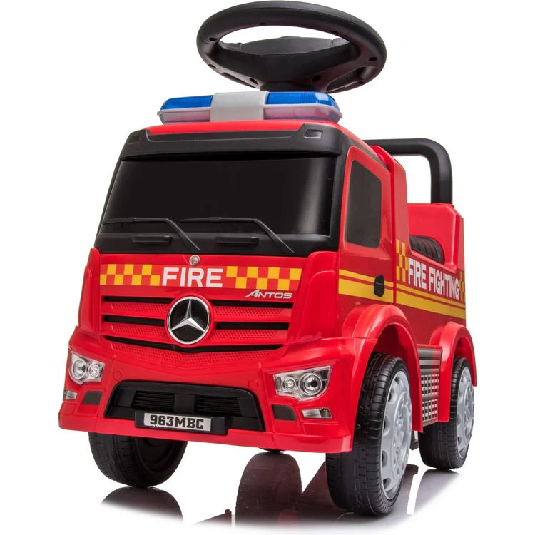Mercedes Benz Antos Foot to Floor Fire Truck Ride On - Image 5
