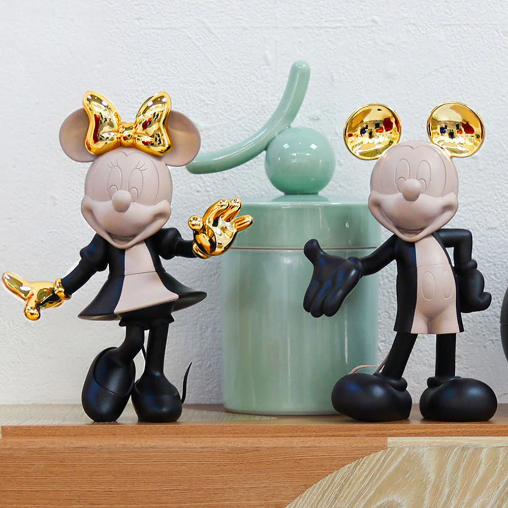 Mickey Mouse 12" Kelly Hoppen Figurine - Black, Taupe & Gold - Image 2