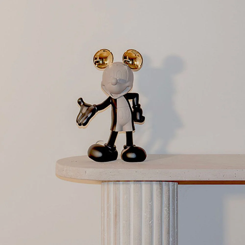 Mickey Mouse 12" Kelly Hoppen Figurine - Black, Taupe & Gold - Image 3