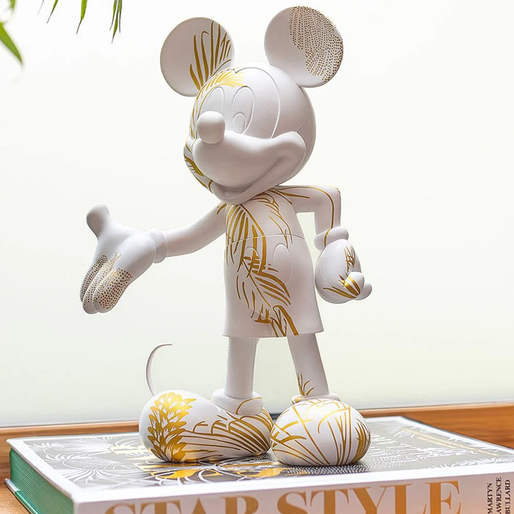 Mickey Mouse 12" Star Style Martyn Lawrence Bullard Figurine - White & Gold - Image 2