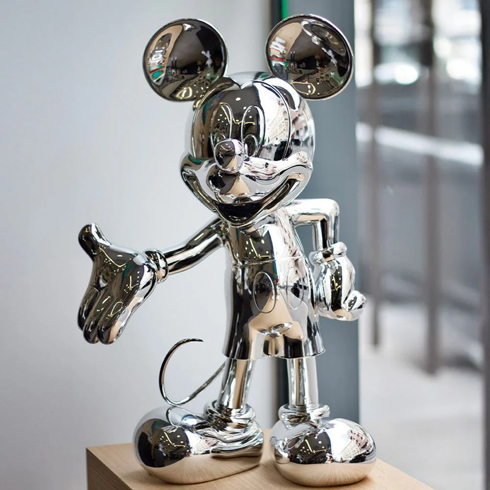 Mickey Mouse 12" Welcome Studio Figurine - Silver - Image 2